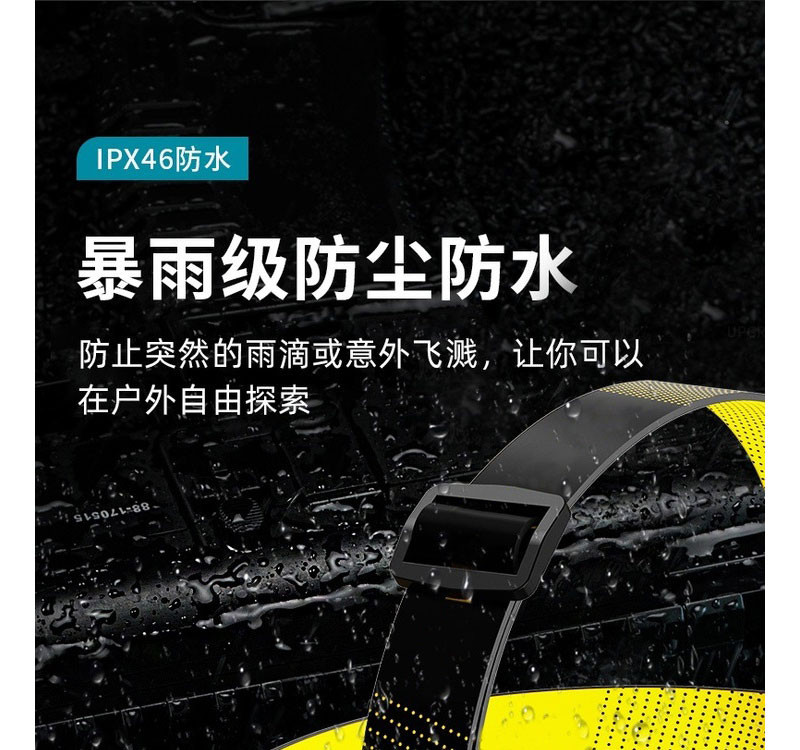 刺狐 LED强光五头飞机灯强光超亮夜钓灯头戴式工作灯超长续航户外矿