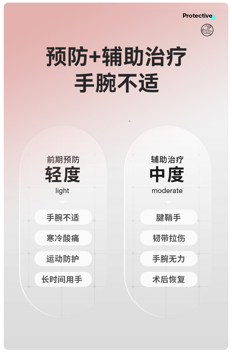 刺狐 健身运动护腕男助力带护手腕运动绷带女力量训练卧推弹力防