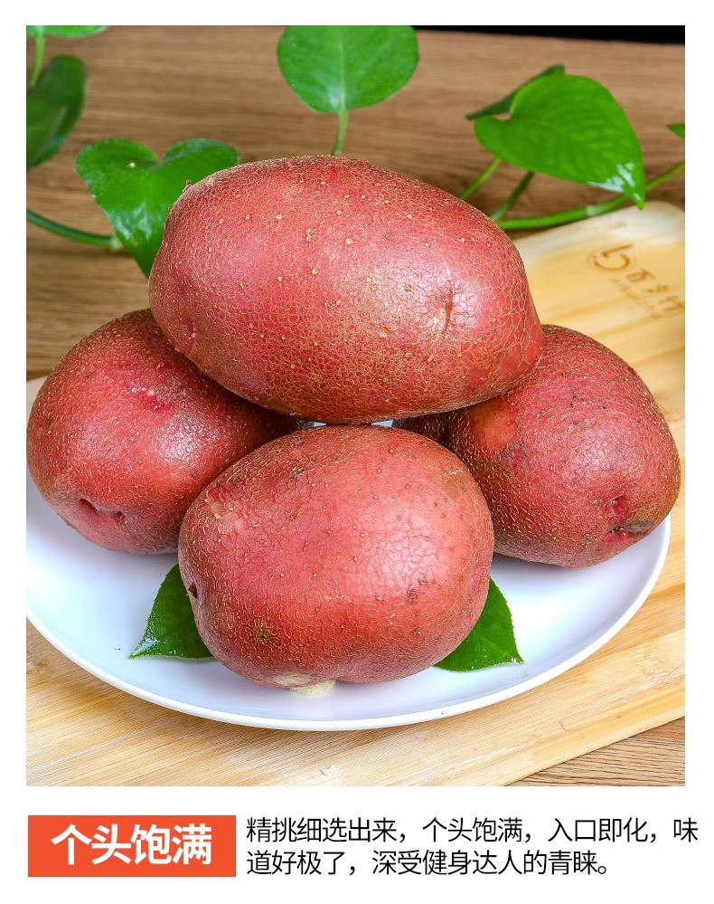 鲜小盼 正宗新鲜红皮黄心土豆3斤马铃薯土豆农家洋芋蔬菜