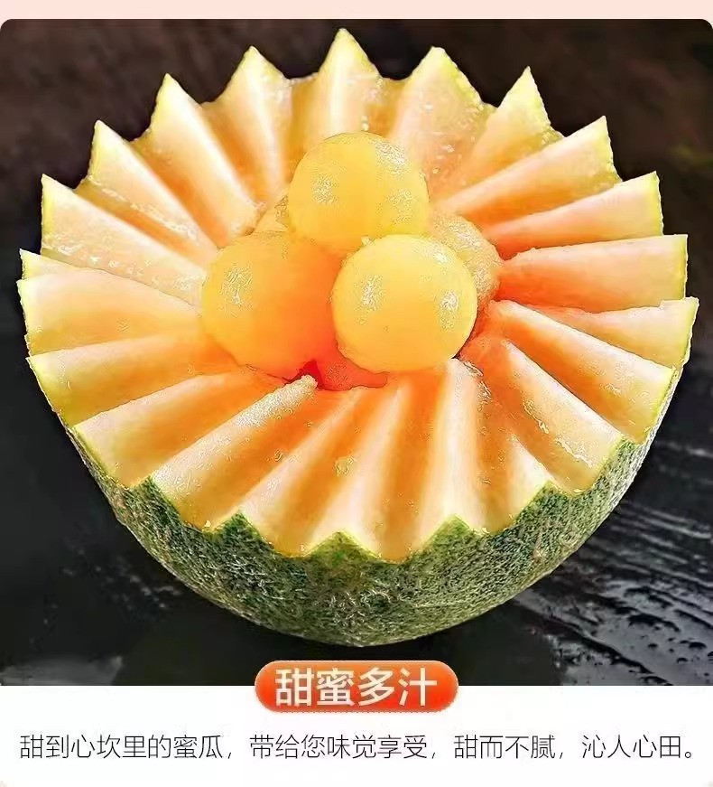 鲜小盼 海南哈密瓜精选9斤蜜瓜应季新鲜水果口感清爽脆甜蜜瓜
