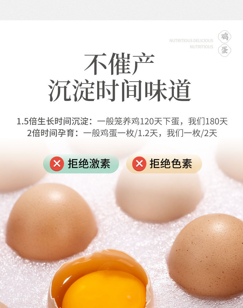 鲜小盼 【6枚】农家散养土鸡蛋玉米蛋鲜草鸡蛋正宗杂粮笨鸡蛋