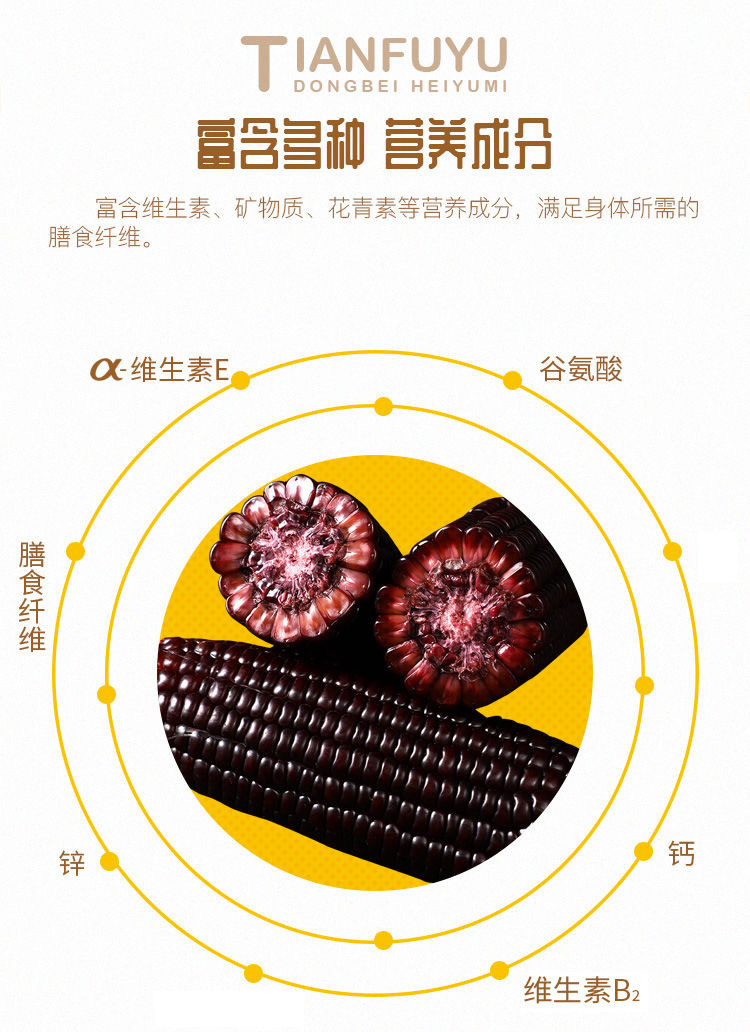 鲜小盼 【200g/棒】东北特产新鲜黑糯玉米【4棒】即食真空包装代餐