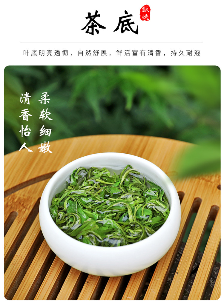 鲜小盼 2024新茶叶绿茶散装【100g】日照充足高山云雾浓香型茶叶