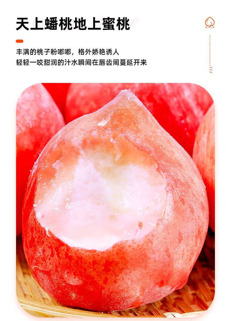鲜小盼 【助农】正宗湖北桃子新鲜水果当季5斤应季脆甜多汁