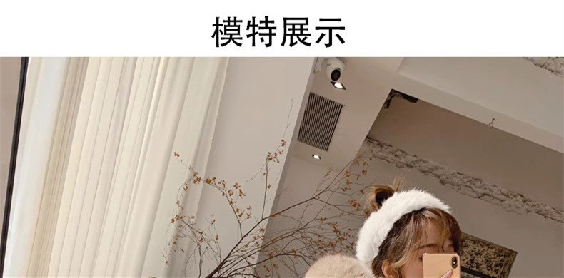 博那罗蒂 韩版新款狐狸毛领羽绒服女收腰显瘦时尚长款过膝加厚潮