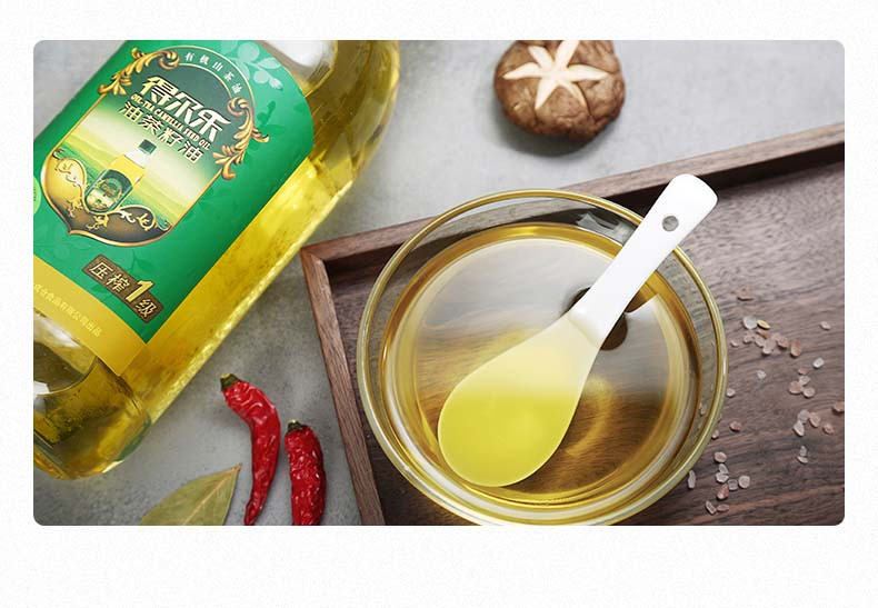 得尔乐 有机山茶油1L头道初榨油茶籽油 物理压榨食用油