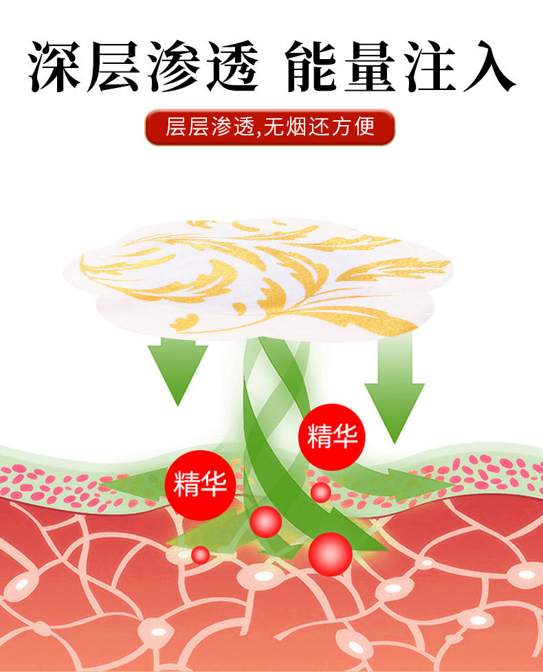 九顶莲花艾 艾灸贴 发热精油艾灸贴(10贴+10精油) 多部位可用