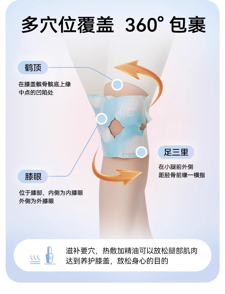 暖友 氨糖软骨素膝盖关节贴暖膝贴护膝贴艾草热敷自发热保暖贴