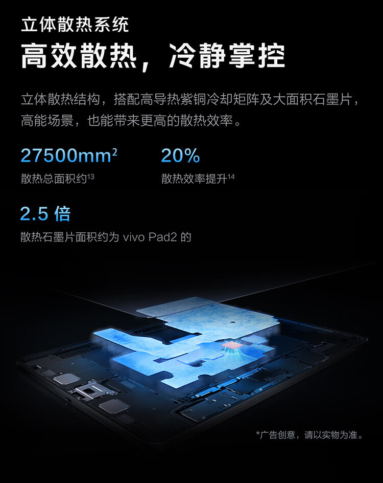 VIVO Pad3第三代骁龙8s12.1英寸 2.8K 护眼原色屏