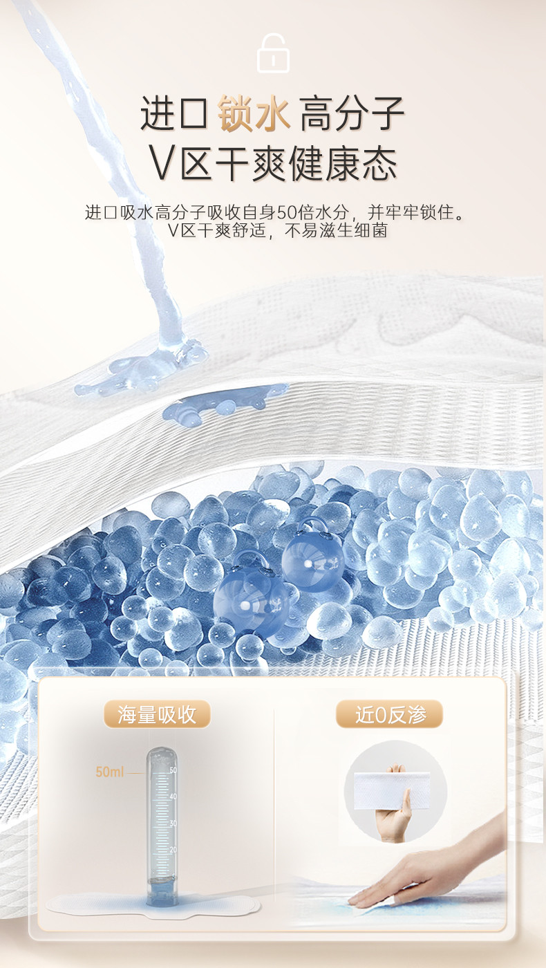 自由点 FREEMORE®敏感肌夜用卫生巾290 7片