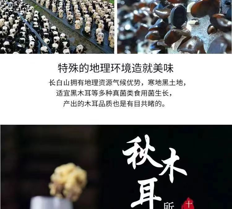 平晏果园 东北黑木耳正宗小朵纯天然秋木耳小碗耳肉厚农家土特产无根干木耳