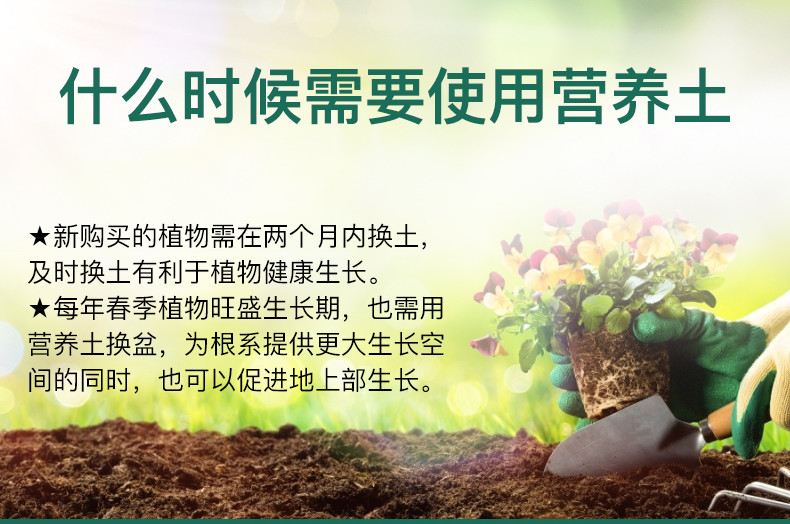 德沃多 营养土养花通用种菜专用土壤进口泥炭土种植花土家用盆栽植物肥料