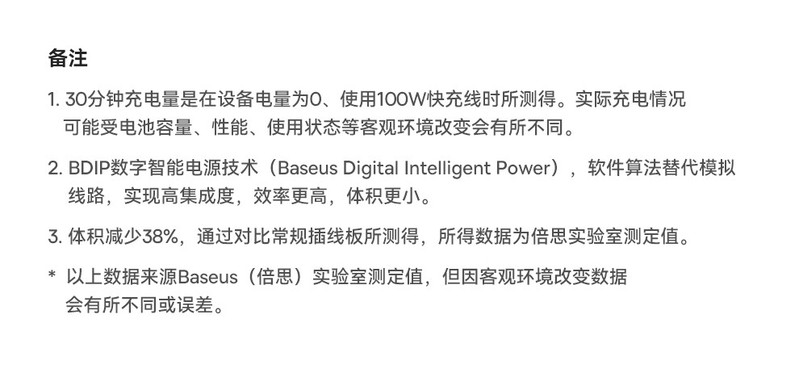 倍思 CN倍思 灵傲系列 数字式插线板 3AC+2U+2C 65W