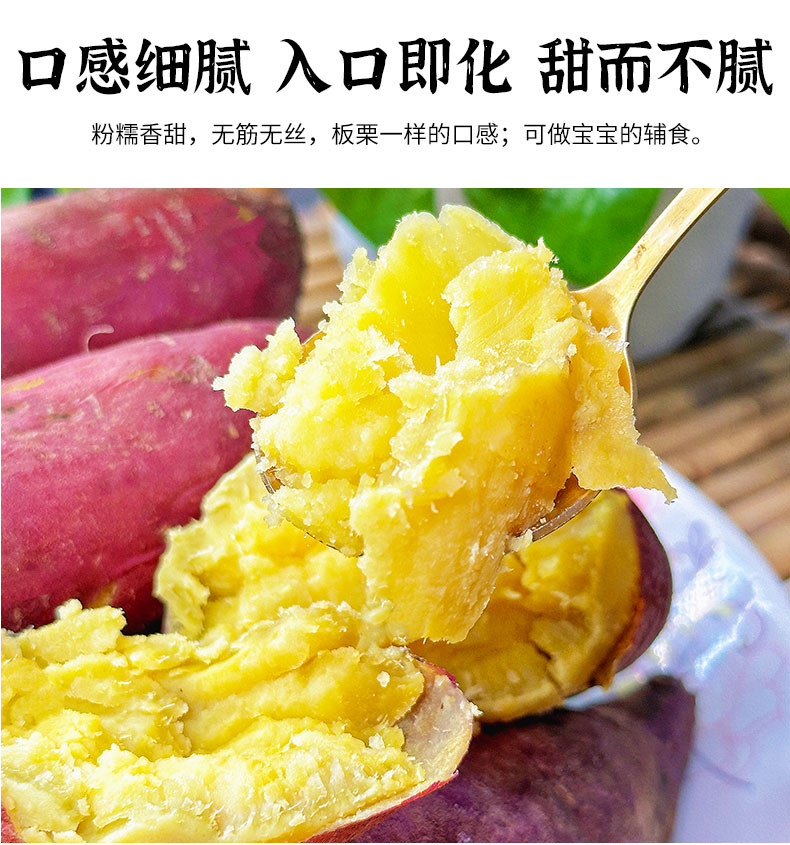 外婆喵 【助农】广西南宁板栗红薯软糯香甜3斤黄心番薯现挖