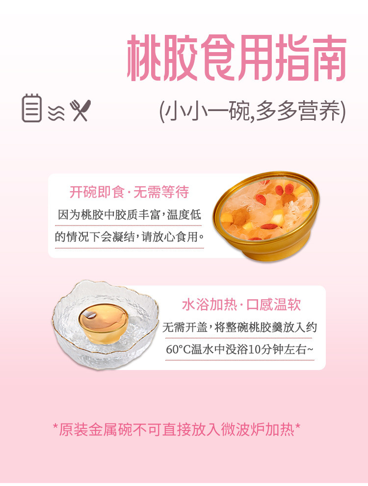 金唐 银耳燕窝羹（桃胶木瓜口味）礼盒炖即食免煮冰糖代早餐节日送礼