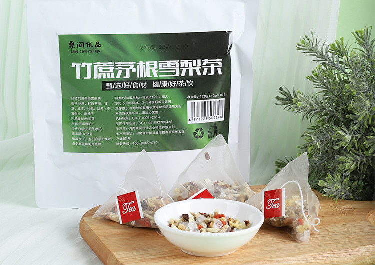 桑间优品 竹蔗茅根雪梨茶120g