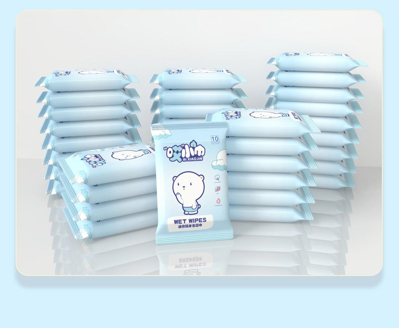 哎小巾 湿巾纸婴幼儿手口清洁湿纸巾10抽/包