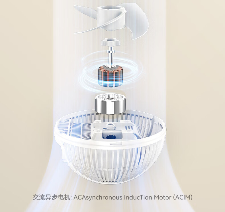 amadana 艾曼达空气循环扇家用桌面小型台扇涡轮轻音台式电风扇