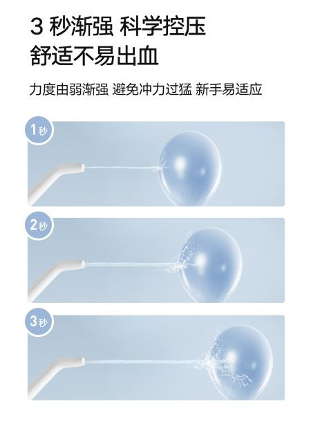 艾优/apiyoo 冲牙器340ml大水箱水牙线家用便携式牙齿清洁正畸超专用声波