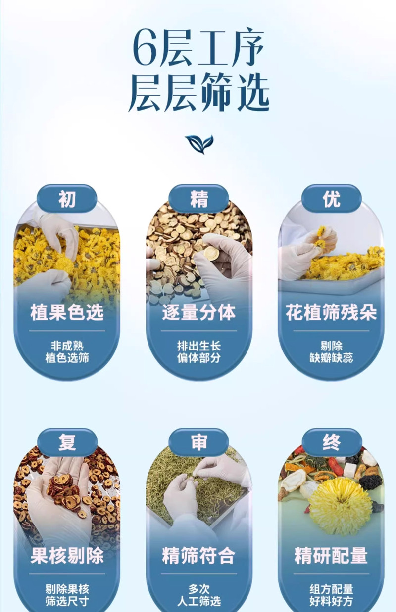 固本堂 二十四味菊花决明子茶500g 茶养肝护肝茶金银花茶礼品年货礼