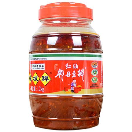 四川特产郫县豆瓣酱1100g红油辣椒桶装豆瓣调料郫县自制酱