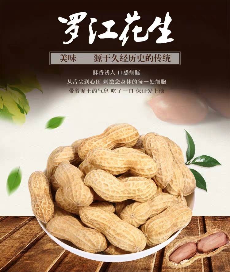 乐明 四川德阳罗江乐明咸干花生1kg 四川德阳特产咸干炒货带壳花生1000g家庭实惠装休闲零食坚果