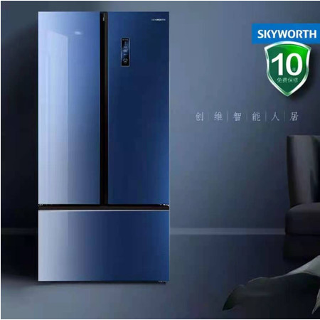 创维skyworth冰箱bcd503wtgp冰川蓝