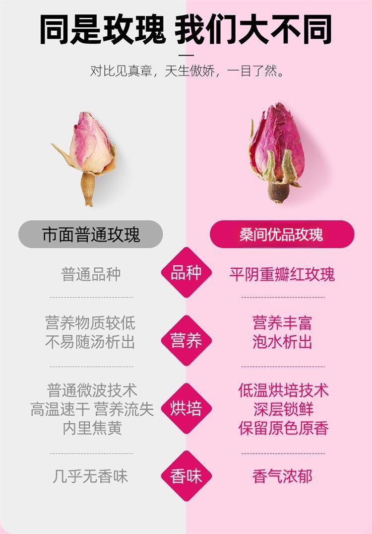 桑间优品 玫瑰花茶50g/罐