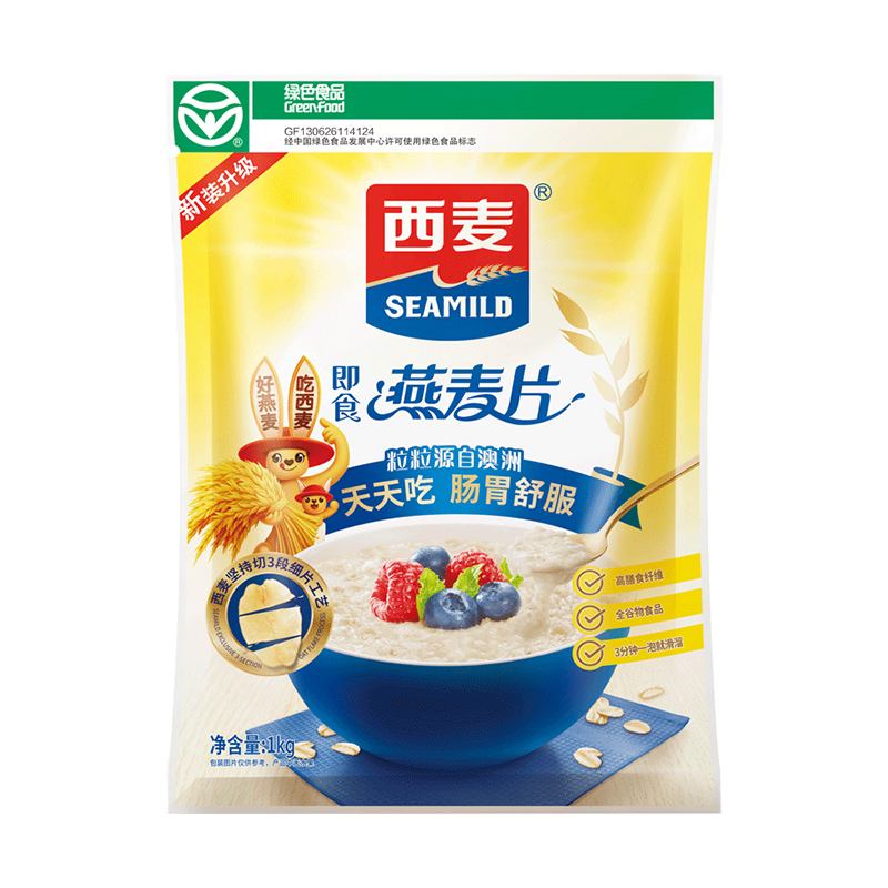 西麦/SEAMILD 即食燕麦片1kg