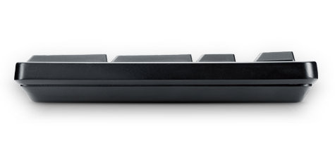 罗技 经典 K100 有线键盘 PS/2接口 纤薄小巧 防溅洒 (黑)