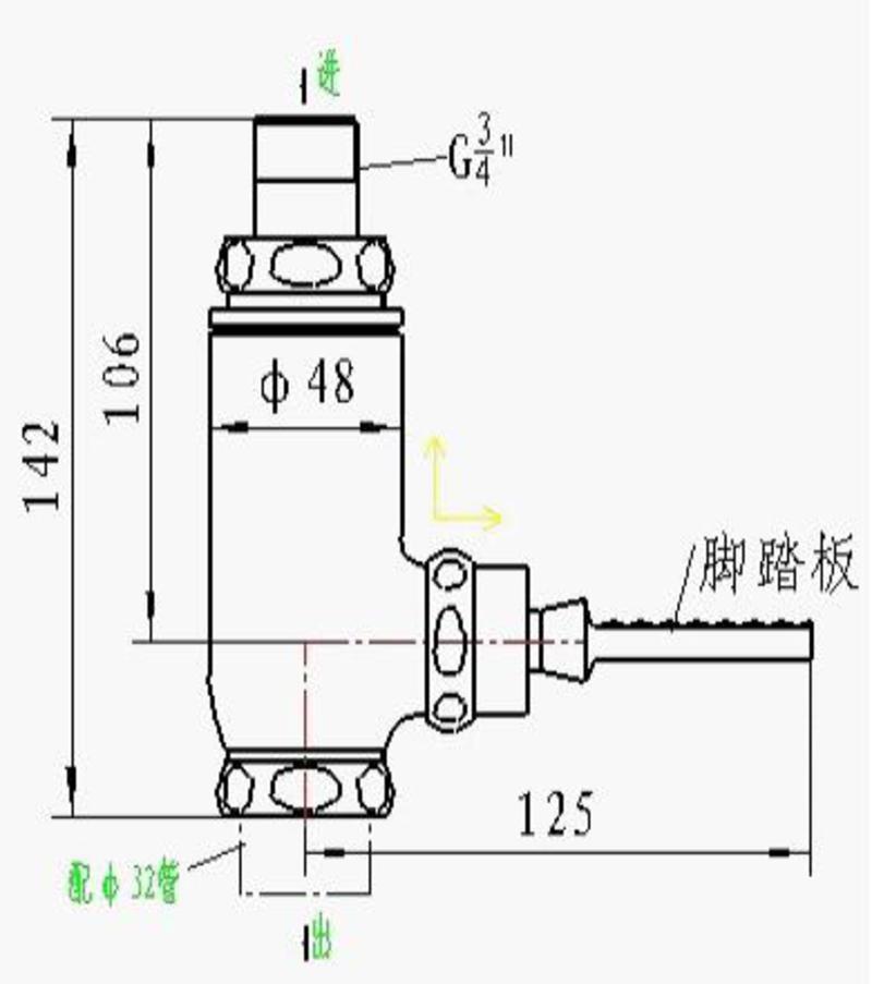 武洁 脚踏冲洗阀（WJ0605）