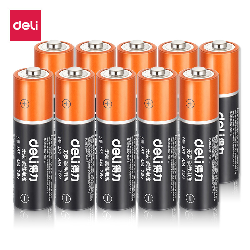 得力/DELI 得力18503碱性电池一盒24节装5号电池遥控器玩具大容量电池