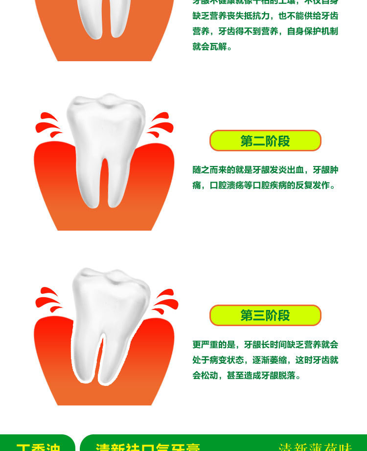 云南百草110g清新祛口气牙膏清新薄荷祛牙膏【三支装】