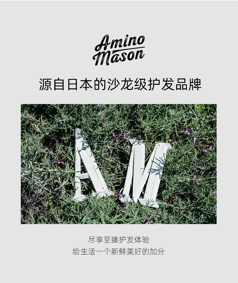 Amino Mason 日本进口氨基研滋养润泽护发素氨基酸无硅油滋润修护发素 450ml