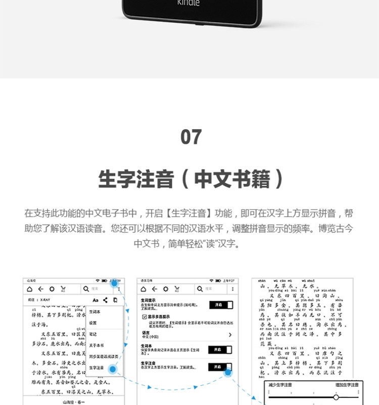 Kindle paperwhite 电子书阅读器电纸书第四代 32G+3M 思高拭亮(擦拭屏幕)