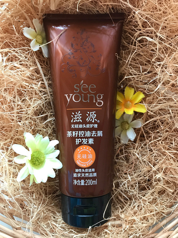 滋源 茶籽控油去屑护发素200ml