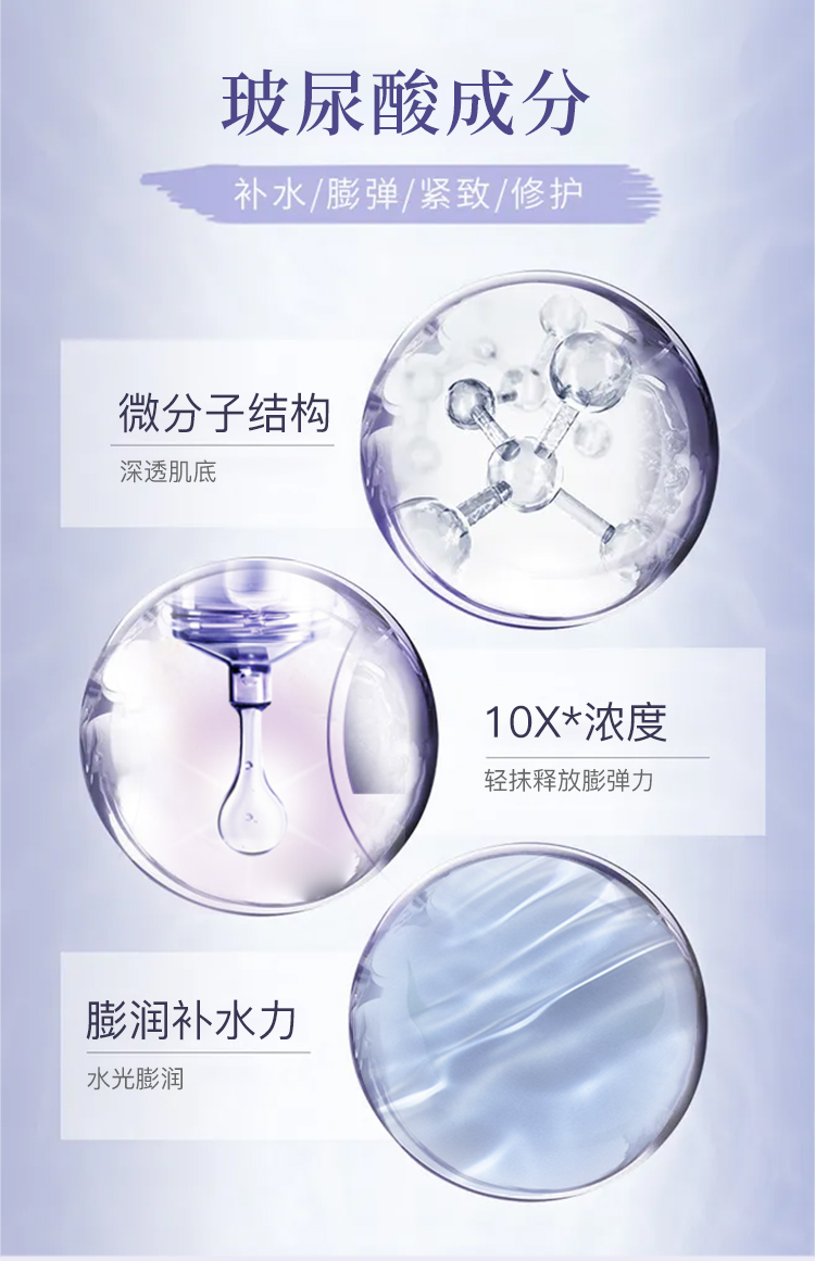 欧莱雅/LOREAL 护肤套装复颜玻尿酸水乳套装保湿淡纹 晶露130ml+乳液110ML