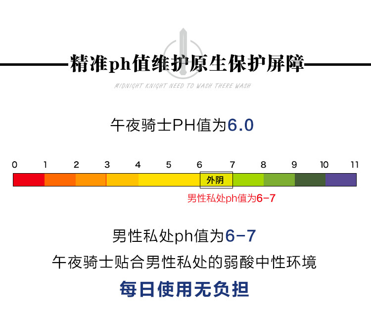 芭迪乐园午夜骑士男士私处清洁护理沐浴露200ml