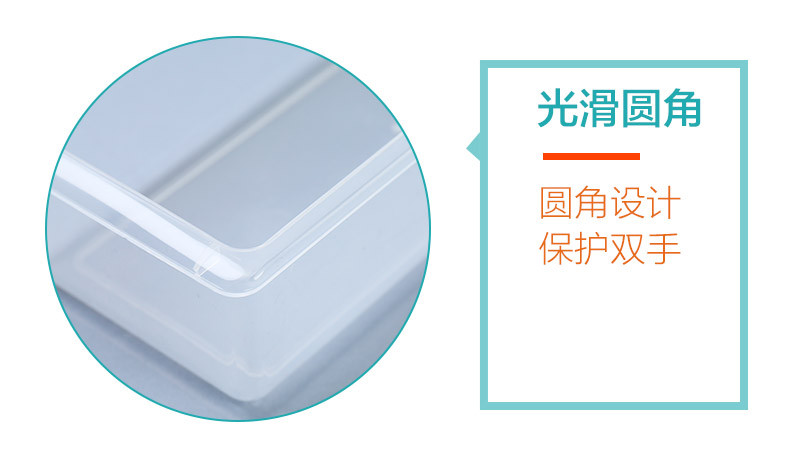 宝优妮 冰箱保鲜盒 收纳盒【4只装】厨房蔬菜鱼盒带盖沥水食物储存盒