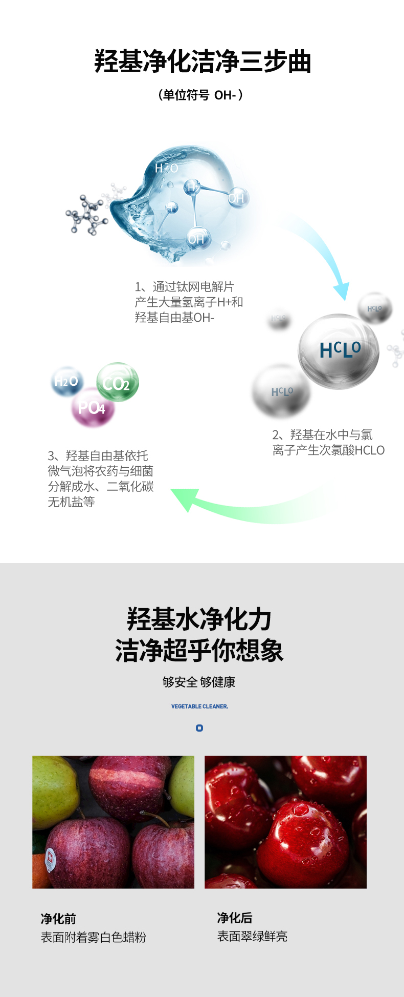 ACA 北美电器 全自动家用多功能果蔬解毒机 洗菜机 FV120A