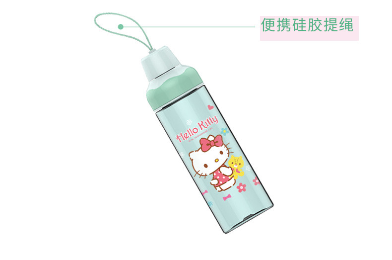 凯蒂猫/HELLOKITTY 夏季水壶 幼儿园宝宝喝水杯子 小孩饮水杯带盖防漏