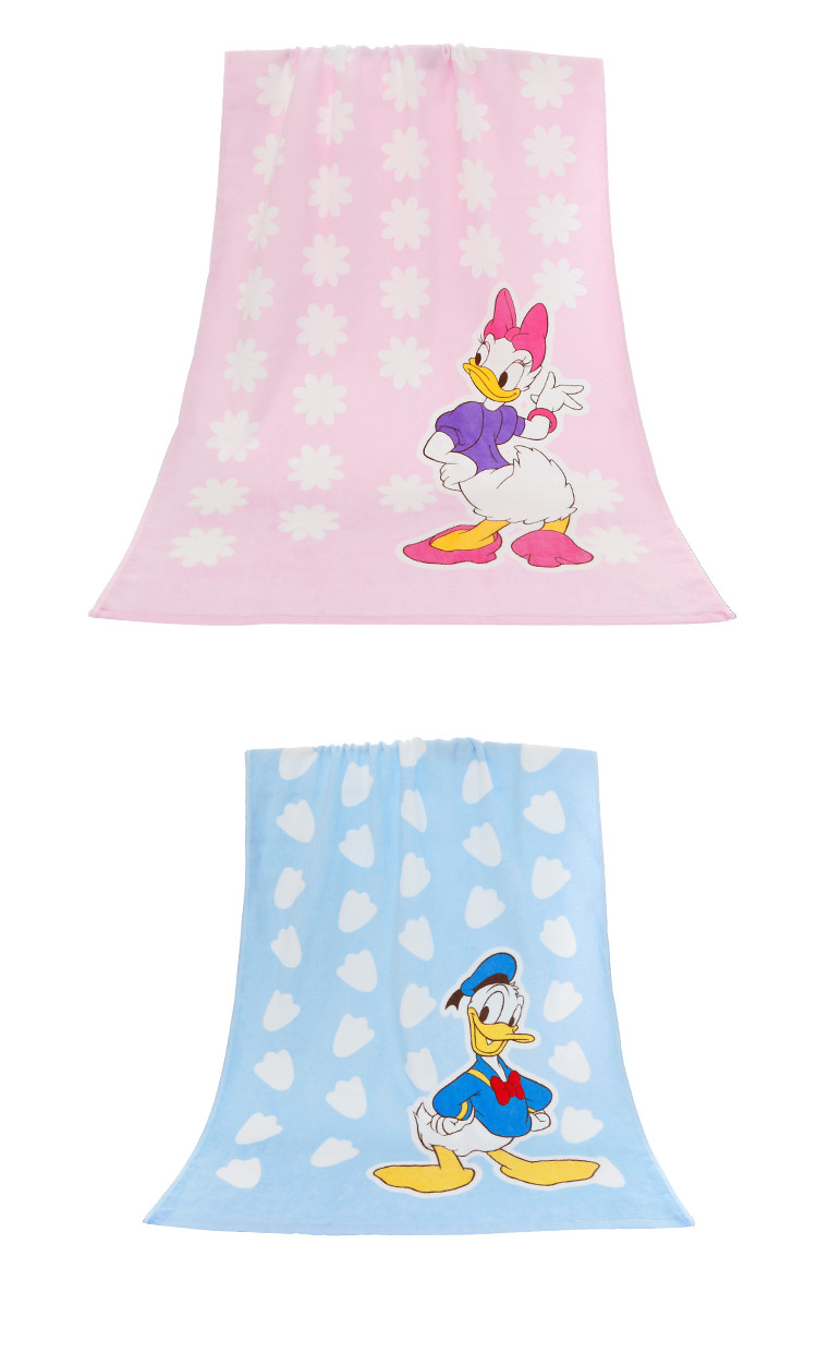 迪士尼/DISNEY 毛巾家纺 纯棉割绒柔软毛圈卡通浴巾 60*120CM MM815BT