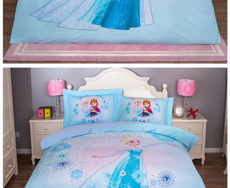 迪士尼 Disney 儿童家居家纺 卡通纯棉印花床品三件套 MU323-3
