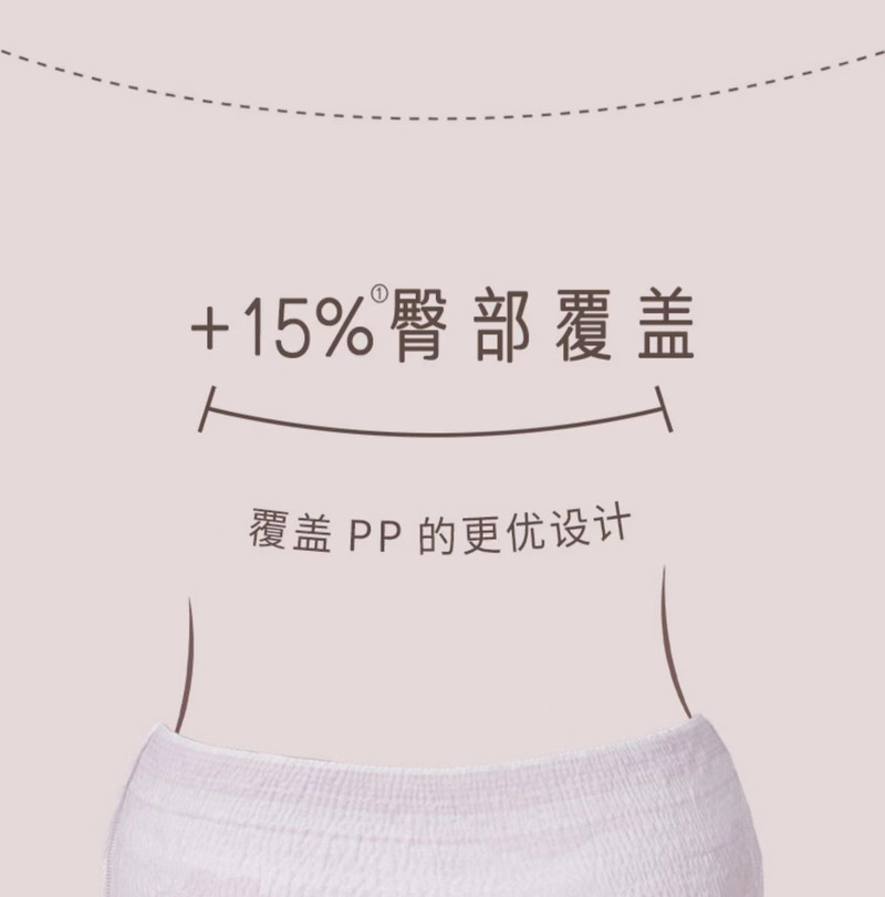 她研社 夜用卫生巾安心裤春眠小裤安睡裤 3条装 M-L/XL