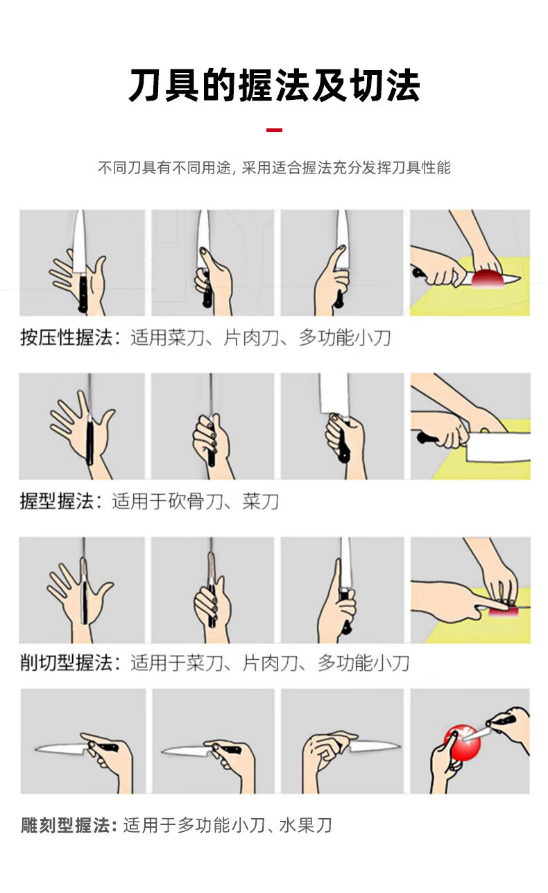 OOU 黑鲸系列抗菌黑刀七件套 家用切菜剪刀磨刀器套装