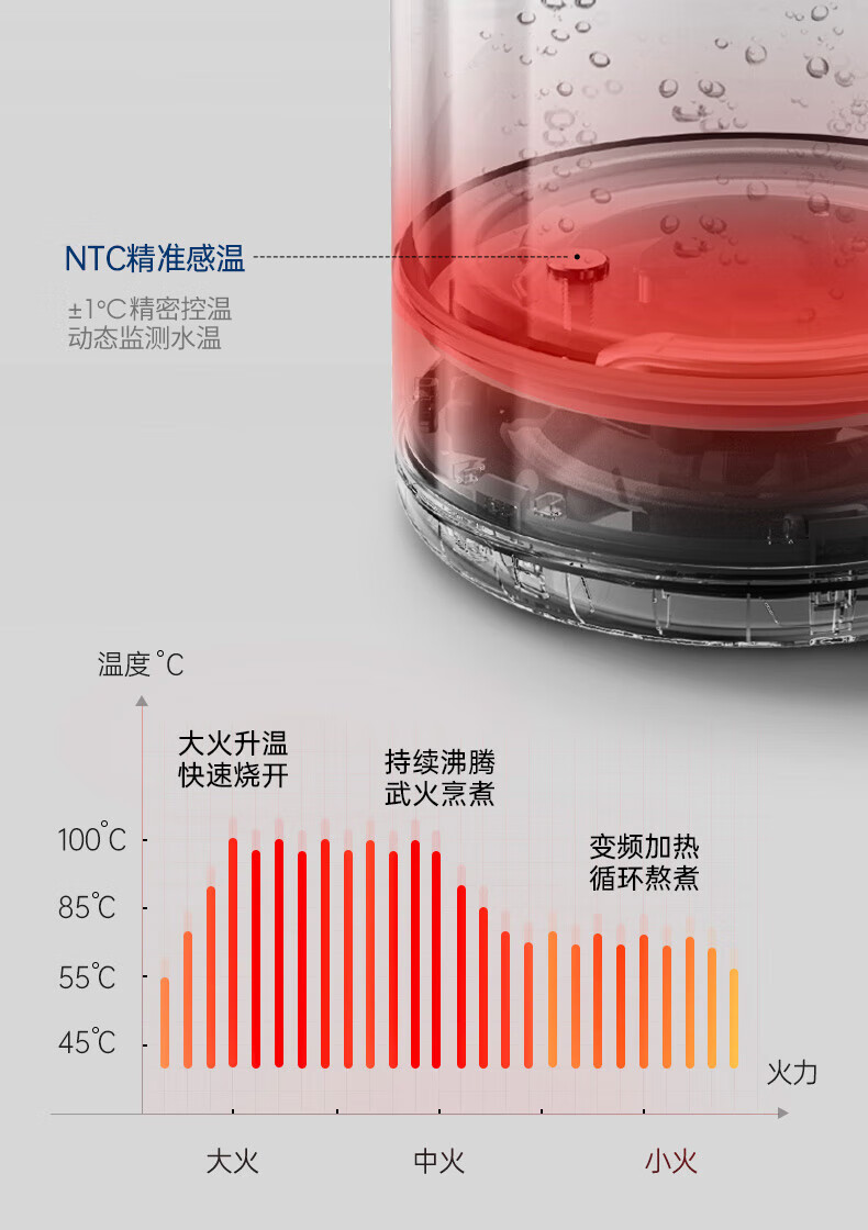 摩飞电器 养生壶 煮茶器1.5L大容量 MR6089