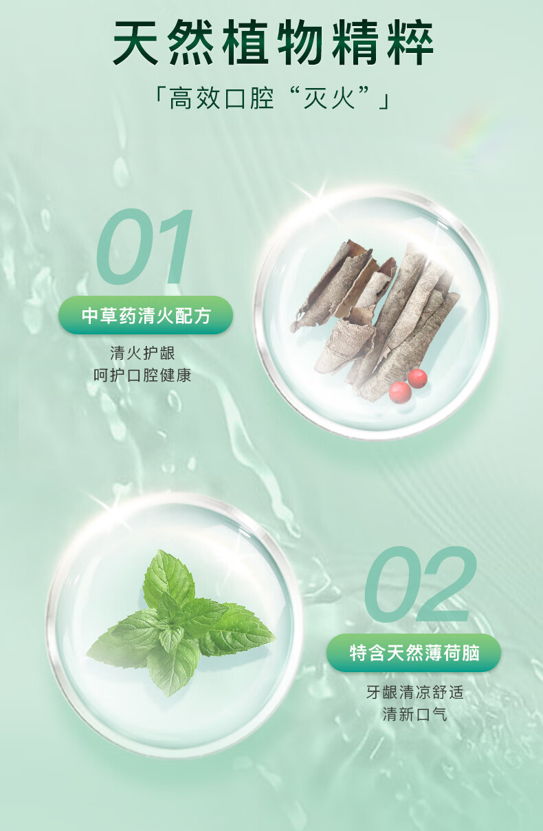 舒克+ 舒客红花清火护龈牙膏不含氟120g*4支