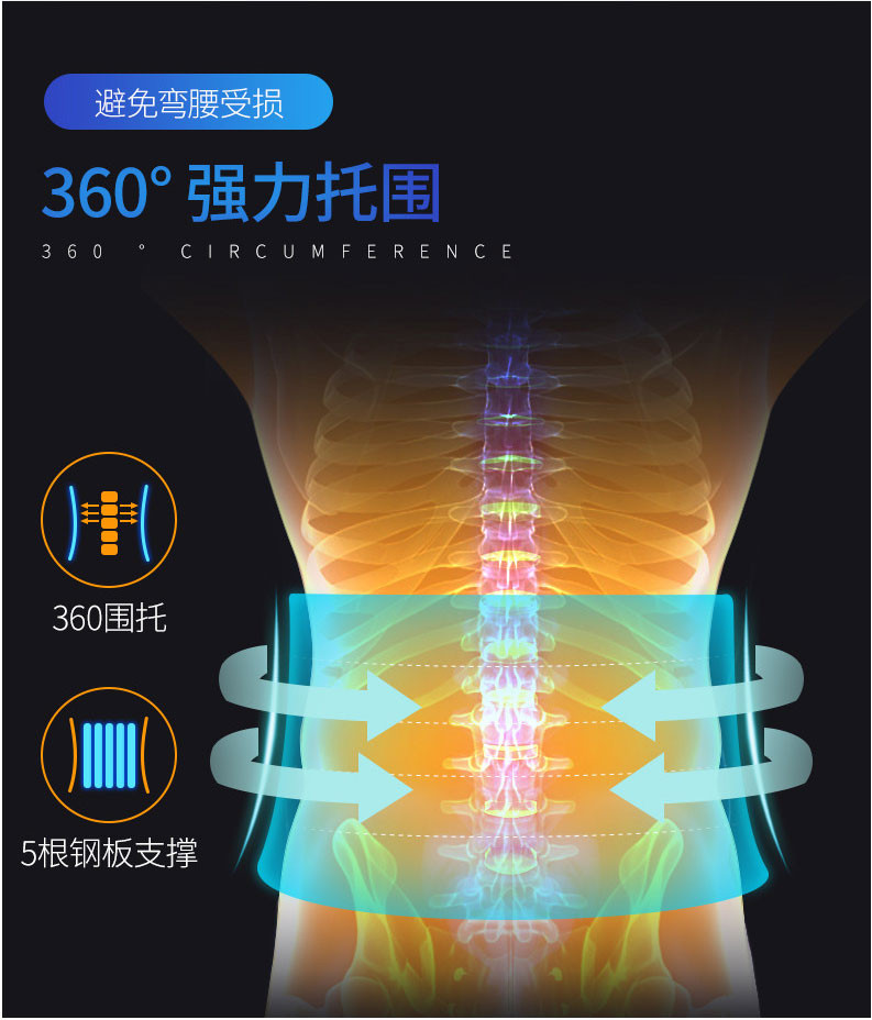 璐瑶(LUYAO) LY-512AC 护腰带防寒发热护腹腰