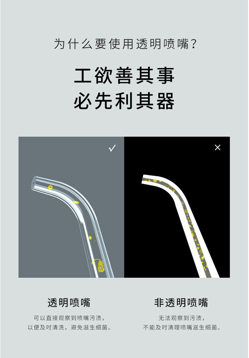 赛嘉 电动冲牙器 便携式牙齿正畸水牙线清洁洗牙器 SG-833