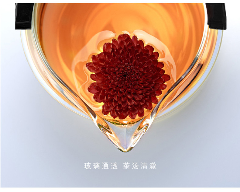 尚明 飘逸杯茶道杯泡茶耐热玻璃茶壶750ML+6杯(SAG10)